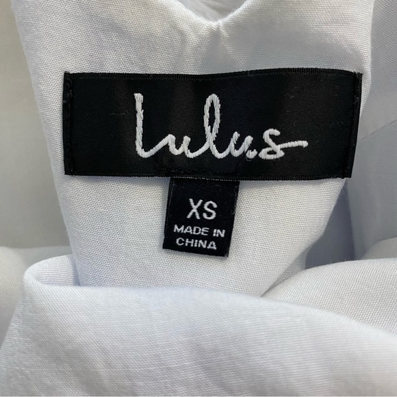 LULU'S Blue and white Sundress with Tie Size XS - Picture 6 of 6